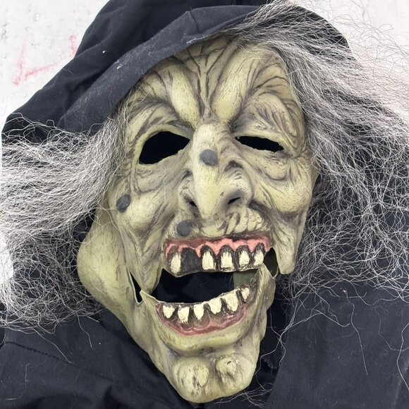 Green Witch Halloween Mask Cinema Secrets VTG Y2K NWT - Picture 10 of 13